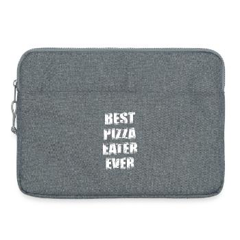 Meilleur mangeur de pizza de tous les temps - Sacoche pour ordinateur portable 15 pouces - gris chiné - Devant