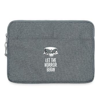 Que l’horreur commence - Sacoche pour ordinateur portable 15 pouces - gris chiné - Devant