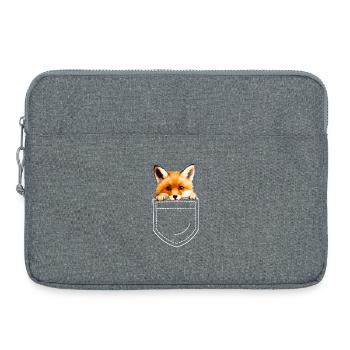 Fox Foxes - Laptop bag 15" - heather grey - Front