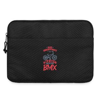 Ancien cycliste BMX - Sacoche pour ordinateur portable 15 pouces - noir - Devant