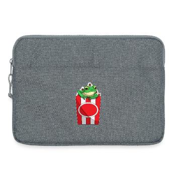 Frog Popcorn - Laptop bag 15" - heather grey - Front