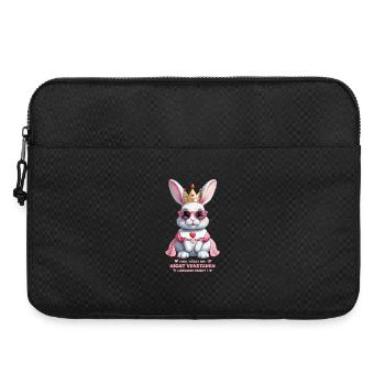 Reine des lapins mignons - Sacoche pour ordinateur portable 15 pouces - noir - Devant