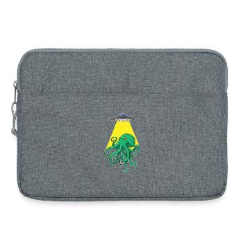 Poulpe, Vaisseau Spatial, Espace - Sacoche pour ordinateur portable 15 pouces - gris chiné - Devant