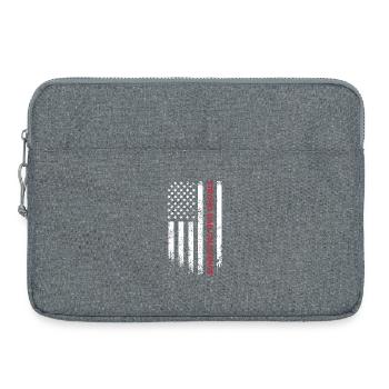 Strong Dad Challenge Flag - Laptop bag 15" - heather grey - Front