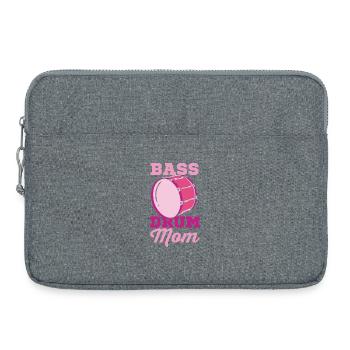 Große Trommel Mama - Laptoptasche 15" - Grau meliert - Vorne