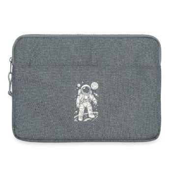 Astronaute sur Mars avec des étoiles et des planètes - Sacoche pour ordinateur portable 15 pouces - gris chiné - Devant