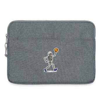 Basketball Skeleton Slam - Laptoptasche 15" - Grau meliert - Vorne