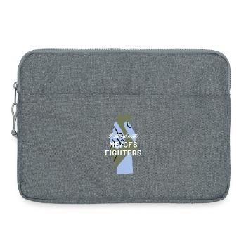 ME/SFC Je me tiens avec les combattants de l’EM/SFC blanc - Sacoche pour ordinateur portable 15 pouces - gris chiné - Devant