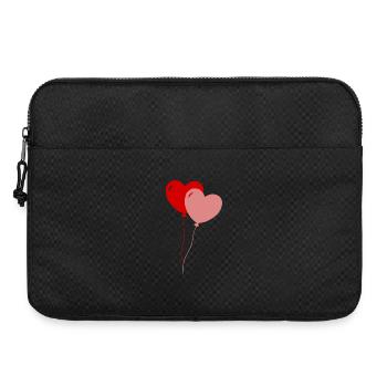 Ballons coeur - Sacoche pour ordinateur portable 15 pouces - noir - Devant