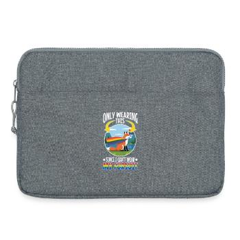 Certified furry - Laptop bag 15" - heather grey - Front