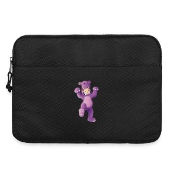 Junge als Nilpferd verkleidet - Laptoptasche 15" - Schwarz - Vorne