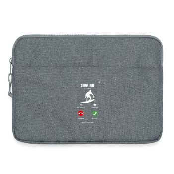 surfing is calling - Laptoptasche 15" - Grau meliert - Vorne