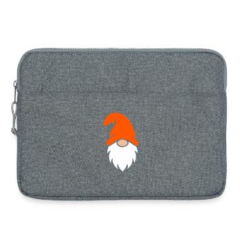 Orange Hut Gartenzwerg - Laptoptasche 15" - Grau meliert - Vorne