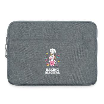 La magie du boulanger licorne - Sacoche pour ordinateur portable 15 pouces - gris chiné - Devant