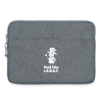GOAT Kochchef Motiv - Laptoptasche 15" - Grau meliert - Vorne