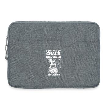 Angetrieben von Chalk und Beta Bouldering Climb - Laptoptasche 15" - Grau meliert - Vorne
