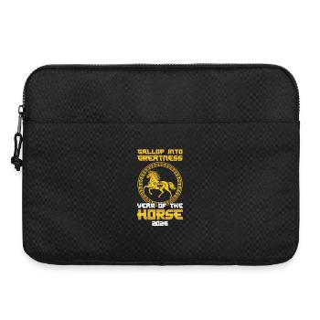 Jahr des Pferdes Chinesisches Neujahr 2026 - Laptoptasche 15" - Schwarz - Vorne
