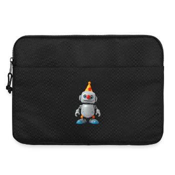 Petit robot avec un chapeau de fête - Sacoche pour ordinateur portable 15 pouces - noir - Devant