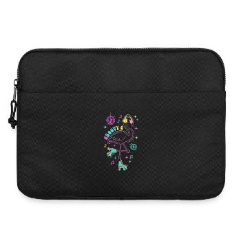 Groovy 6 Birthday Flamingo - Laptop bag 15" - black - Front