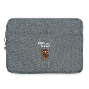 Wachse mit dem Flow – Katzenkamera - Laptoptasche 15" - Grau meliert - Vorne