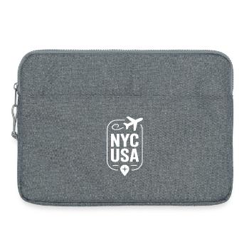 New York City USA Travel - Laptop bag 15" - heather grey - Front