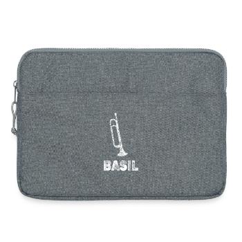 Trompettes Basil - Sacoche pour ordinateur portable 15 pouces - gris chiné - Devant