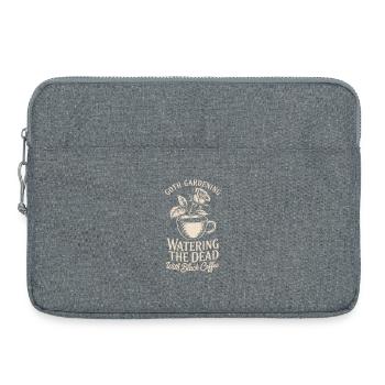 Goth Garden : Arroser le café des morts - Sacoche pour ordinateur portable 15 pouces - gris chiné - Devant