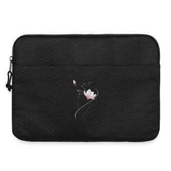 Magnolia in Ikebana style elegant & minimal - Laptop bag 15" - black - Front