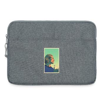 Football player #9 - Laptop bag 15" - heather grey - Front