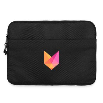 Buntes geometrisches Fuchs Abstraktes Design - Laptoptasche 15" - Schwarz - Vorne