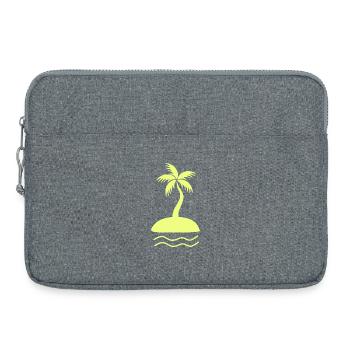 T-shirt de vacances avec Pame à concevoir soi-même - Sacoche pour ordinateur portable 15 pouces - gris chiné - Devant