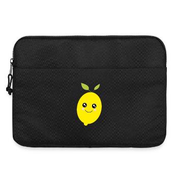 Kawaii citron vert citron vert Kawaii autocollant - Sacoche pour ordinateur portable 15 pouces - noir - Devant
