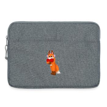 Mariage Fox Bride Heart - Sacoche pour ordinateur portable 15 pouces - gris chiné - Devant