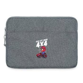 Traktor Jungbauer Statement Nutzfahrzeug Landleben - Laptoptasche 15" - Grau meliert - Vorne