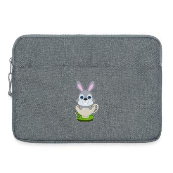 Mug lapin - Sacoche pour ordinateur portable 15 pouces - gris chiné - Devant