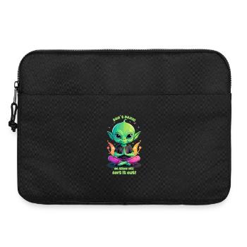 Süßer Alien Regelt das ! - Laptoptasche 15" - Schwarz - Vorne
