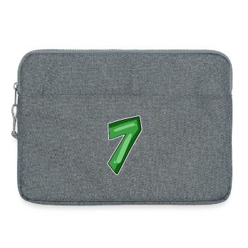 Zahl 7 Nummer - Laptoptasche 15" - Grau meliert - Vorne