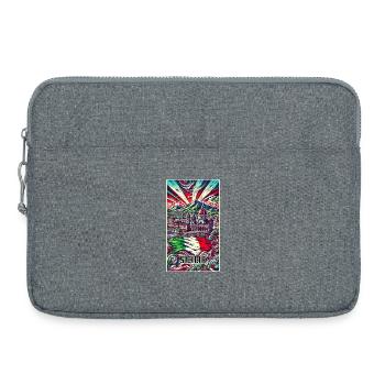 Sicily Italy art design - Laptop bag 15" - heather grey - Front