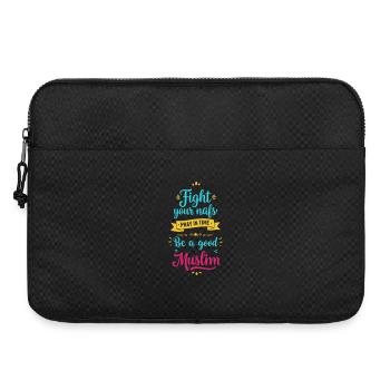 Sei gut - Laptoptasche 15" - Schwarz - Vorne