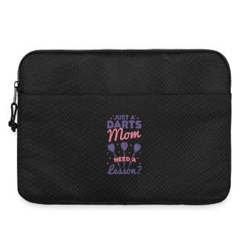 Dartspieler Mutter - Laptoptasche 15" - Schwarz - Vorne