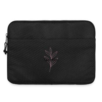 Illustration minimaliste "Serenity" – Art végétal - Sacoche pour ordinateur portable 15 pouces - noir - Devant