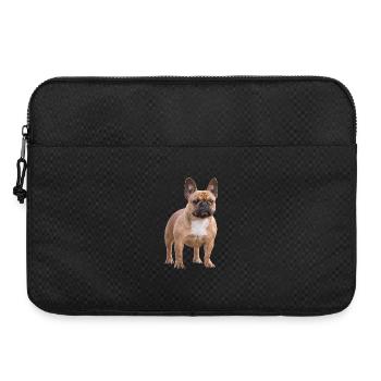 Französische Bulldogge - Laptoptasche 15" - Schwarz - Vorne