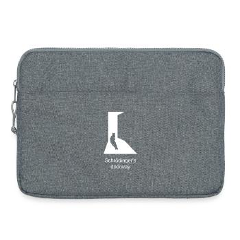 Schrödingers Katze - Türedition - Laptoptasche 15" - Grau meliert - Vorne