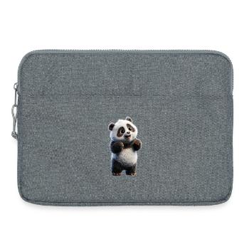 Panda Ours Pandas Géants Panda Géant Mignon Panda Ours Panda - Sacoche pour ordinateur portable 15 pouces - gris chiné - Devant