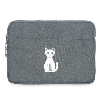 Bande dessinée Chat - Sacoche pour ordinateur portable 15 pouces - gris chiné - Devant