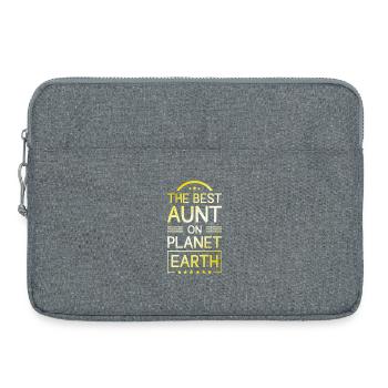 Dicton de la meilleure tante - Sacoche pour ordinateur portable 15 pouces - gris chiné - Devant
