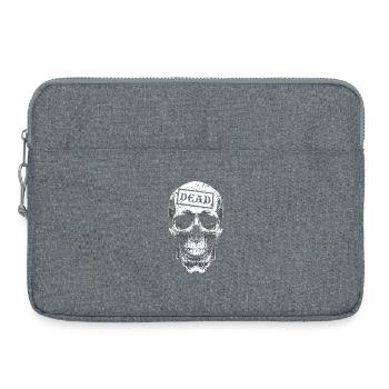 Skull with Seal DEAD - Laptop bag 15" - heather grey - Front