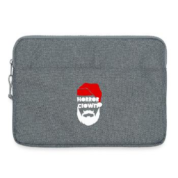 Horreur Clown Père Noël - Sacoche pour ordinateur portable 15 pouces - gris chiné - Devant