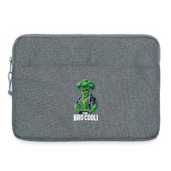 Chemise en brocoli amusante pour les amateurs de gym et végétariens - Sacoche pour ordinateur portable 15 pouces - gris chiné - Devant