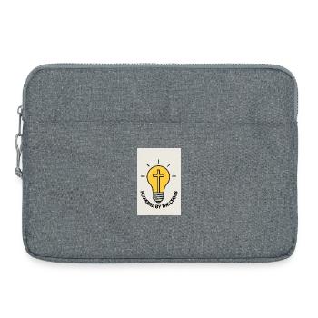 Jesus Power – Light that carries hope - Laptop bag 15" - heather grey - Front